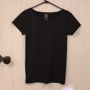 George stretchy black top; nice length